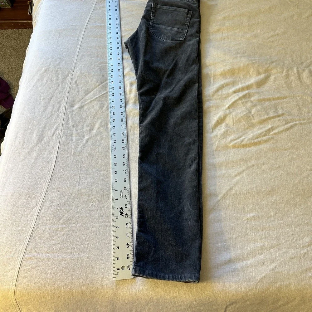 Quicksilver Pants Men's Kracker Corduroy Jeans Straight Tapered Blue Gray‎ 29x31